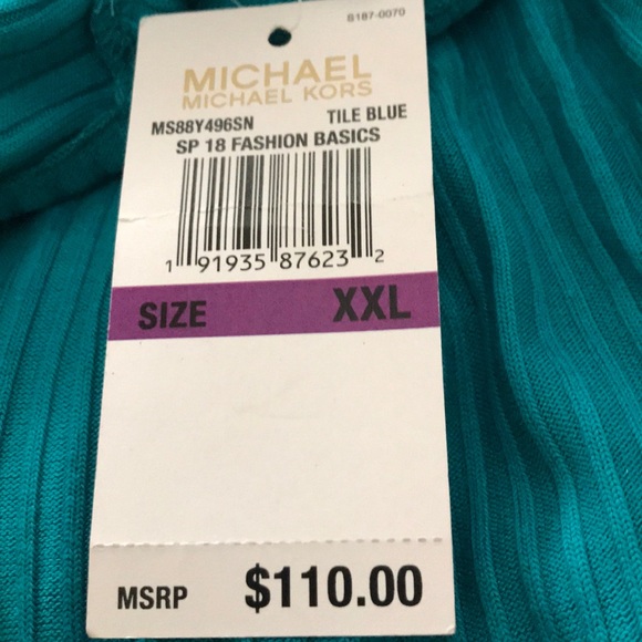 New PLUS SIZE Michael Kors Rib Knit Tank Dress - Picture 6 of 7